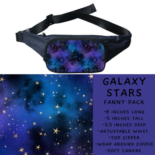 Batch #276 - Fanny Packs & Drawstring Backpacks - Closes 1/24 - ETA late March - Galaxy Stars Fanny Pack