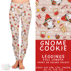 Batch #424 - Jingle All The Way - Closes 10/3 - ETA mid/late Nov - Gnome Cookie Full Length Leggings