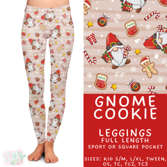 Batch #424 - Jingle All The Way - Closes 10/3 - ETA mid/late Nov - Gnome Cookie Full Length Leggings