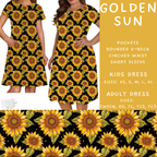 Batch #329 - March Request Run - Closes 4/30 - ETA Late June - Golden Sun Adult & Kids Dresses