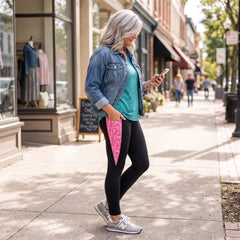 Breast Cancer Awareness Panel Leggings