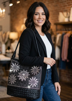 Daisy Rhinestone Tall Hobo Handbag Set