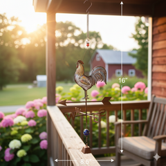 Down-Home Rooster Bouncy Weather-Vane
