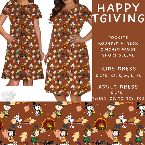 Batch #409 - Character Fall 2 - Closes 9/8 - ETA late October - Happy TGiving Womens & Girls Dresses