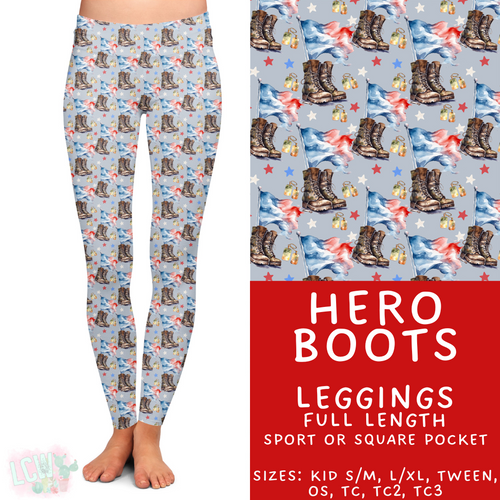 Batch #414 - Military 2 Collection - Closes 9/17 - ETA early Nov - Hero Boots Full Length Leggings