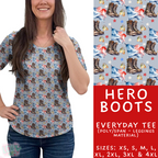 Batch #414 - Military 2 Collection - Closes 9/17 - ETA early Nov - Hero Boots Everyday Tee