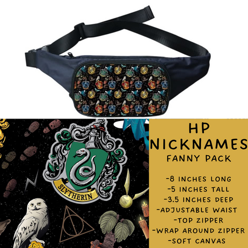 Batch #276 - Fanny Packs & Drawstring Backpacks - Closes 1/24 - ETA late March - HP Nicknames Fanny Pack