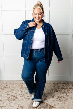 Have We Met Oversized Denim Jacket – Stylish and Versatile (Sizes S-2XL)