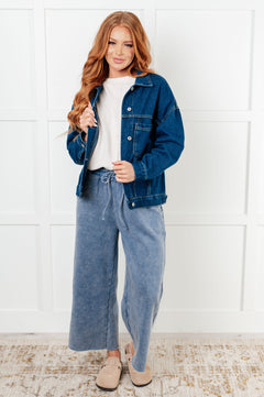 Have We Met Oversized Denim Jacket – Stylish and Versatile (Sizes S-2XL)