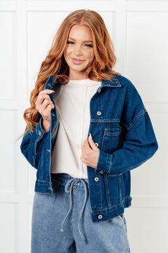 Have We Met Oversized Denim Jacket – Stylish and Versatile (Sizes S-2XL)