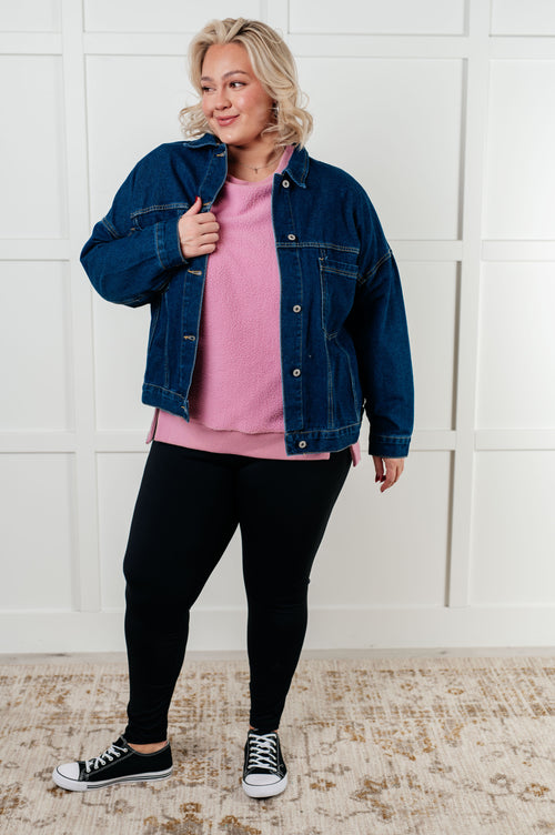 Have We Met Oversized Denim Jacket – Stylish and Versatile (Sizes S-2XL)