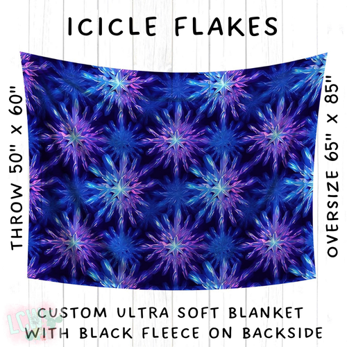 Batch #242 - Winter Wonderland Blankets - Closes 11/22 - ETA early Feb - Icicle Flakes Blanket