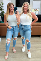 Frankie High Waist Distressed Boyfriend Jeans | Judy Blue | Sizes 0- 24W