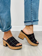 Corkys Totally Buggin Wedges in BLACK PLAID