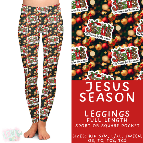 Batch #424 - Jingle All The Way - Closes 10/3 - ETA mid/late Nov - Jesus Season Full Length Leggings