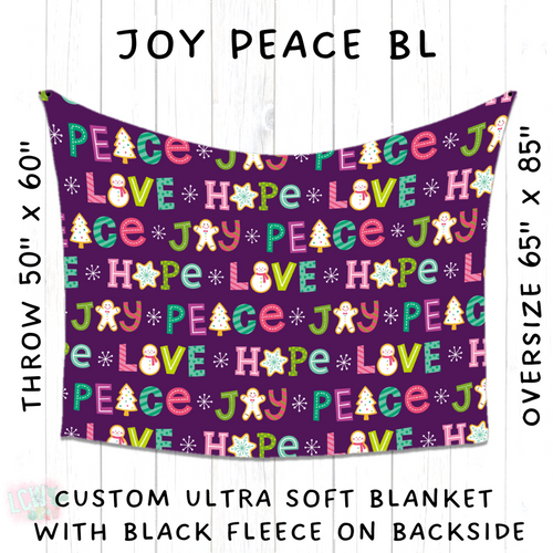 Batch #216 - Cozy Christmas Blankets Presale - Closes 10/14 - ETA Early Dec - Joy Peace BL