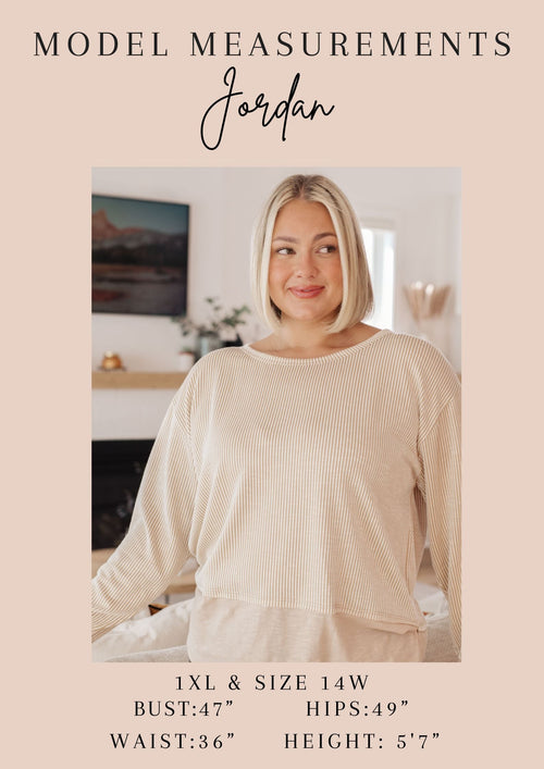 Day Dancing Ruffle Knit Tank Top – Cream Midweight Sweater Style | Sizes S–3XL | One Eleven North