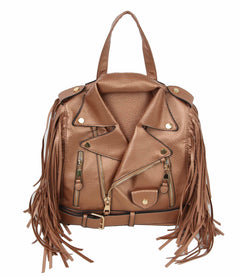 Fringe Motorcycle Jacket Backpack