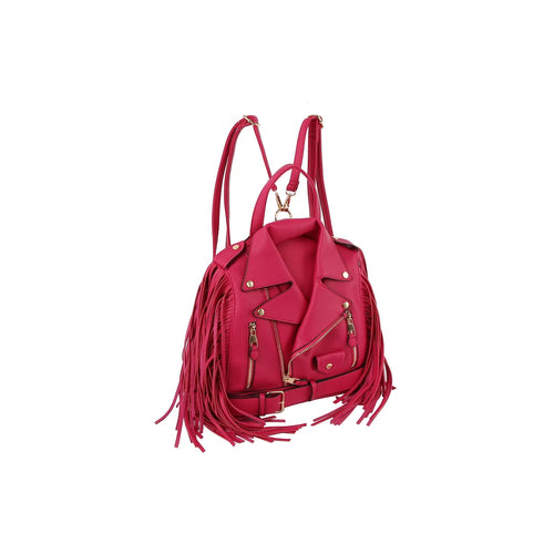 Fringe Motorcycle Jacket Backpack