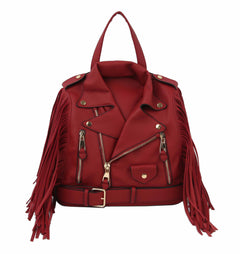 Fringe Motorcycle Jacket Backpack