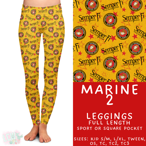 Batch #414 - Military 2 Collection - Closes 9/17 - ETA early Nov - Marine 2 Full Length Leggings