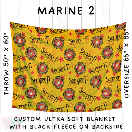 Batch #414 - Military 2 Collection - Closes 9/17 - ETA early Nov - Marine 2 Blanket