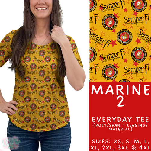 Batch #414 - Military 2 Collection - Closes 9/17 - ETA early Nov - Marine 2 Everyday Tee