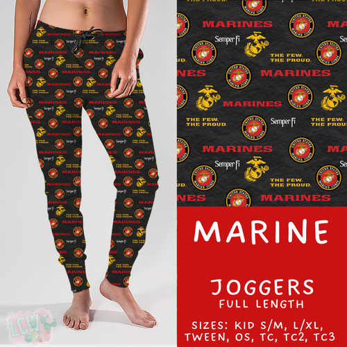 Batch #414 - Military 2 Collection - Closes 9/17 - ETA early Nov - Marine Joggers