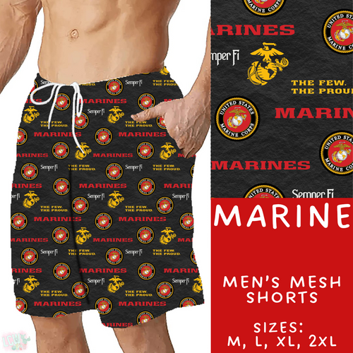Batch #414 - Military 2 Collection - Closes 9/17 - ETA early Nov - Marine Men's Shorts