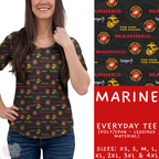 Batch #414 - Military 2 Collection - Closes 9/17 - ETA early Nov - Marine Everyday Tee
