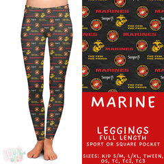 Batch #414 - Military 2 Collection - Closes 9/17 - ETA early Nov - Marine Full Length Leggings