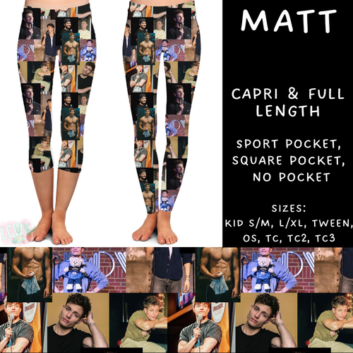 Batch #274 - Fun Run 7 - Closes 1/22 - ETA late March - Matt Full and Capri Length Leggings