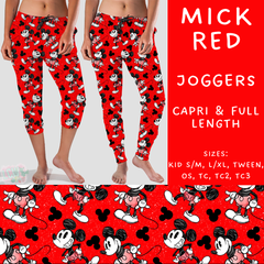 Batch #273 - Magical Faves 10 - Closes 1/20 - ETA late March - Mick Red Full and Capri Length Joggers