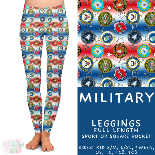 Batch #414 - Military 2 Collection - Closes 9/17 - ETA early Nov - Military Full Length Leggings