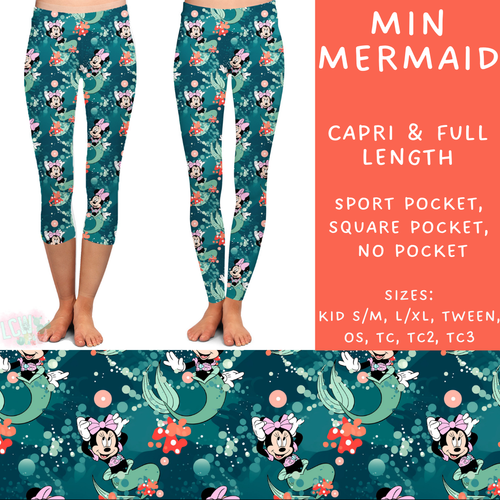 Batch #273 - Magical Faves 10 - Closes 1/20 - ETA late March - Min Mermaid Full and Capri Length Leggings