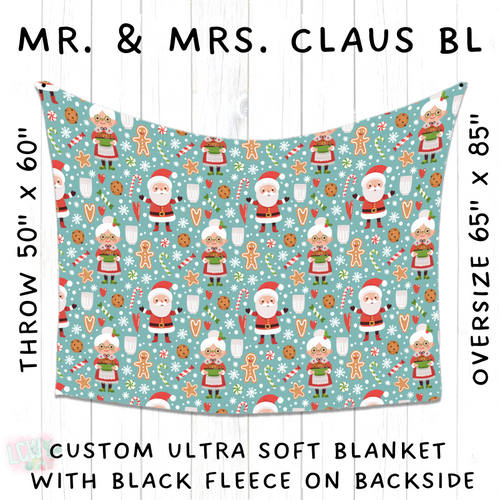 Batch #216 - Cozy Christmas Blankets Presale - Closes 10/14 - ETA Early Dec - Mr & Mrs Claus BL