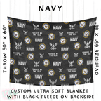 Batch #414 - Military 2 Collection - Closes 9/17 - ETA early Nov - Navy Blanket