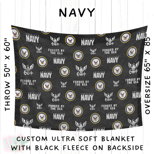 Batch #414 - Military 2 Collection - Closes 9/17 - ETA early Nov - Navy Blanket