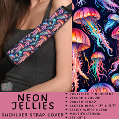 Batch #423 - Car Accessories - Closes 10/2 - ETA mid/late Nov - Neon Jellies Shoulder Strap Pads