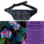 Batch #276 - Fanny Packs & Drawstring Backpacks - Closes 1/24 - ETA late March - Neon Orchids Fanny Pack