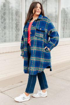 No Tears Plaid Coat – Mid-Weight Brushed Flannel Statement Jacket (S-3XL)