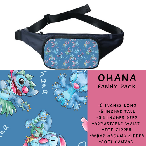 Batch #276 - Fanny Packs & Drawstring Backpacks - Closes 1/24 - ETA late March - Ohana Fanny Pack