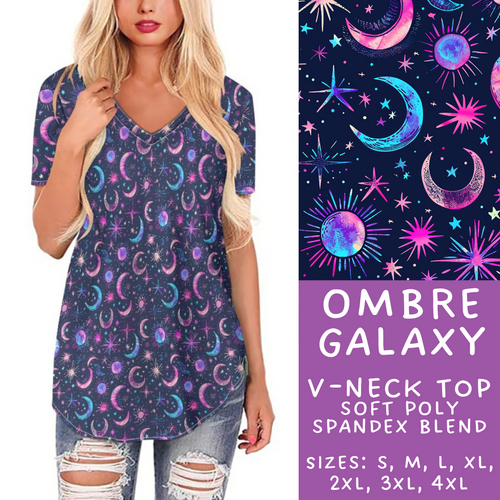 Batch #274 - Fun Run 7 - Closes 1/22 - ETA late March - Ombre Galaxy V-Neck Tee