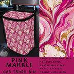 Batch #423 - Car Accessories - Closes 10/2 - ETA mid/late Nov - Pink Marble Car Trash Bin