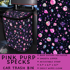Batch #423 - Car Accessories - Closes 10/2 - ETA mid/late Nov - Pink Purp Specks Car Trash Bin