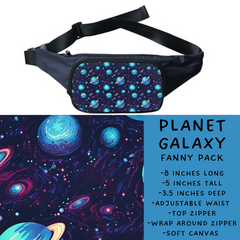 Batch #276 - Fanny Packs & Drawstring Backpacks - Closes 1/24 - ETA late March - Planet Galaxy Fanny Pack