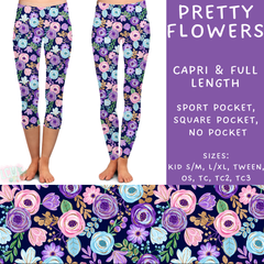 Batch #274 - Fun Run 7 - Closes 1/22 - ETA late March - Pretty Flowers Full and Capri Length Leggings