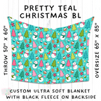 Batch #216 - Cozy Christmas Blankets Presale - Closes 10/14 - ETA Early Dec - Pretty Teal Christmas BL