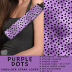 Batch #423 - Car Accessories - Closes 10/2 - ETA mid/late Nov - Purple Dots Shoulder Strap Pads