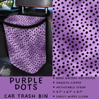 Batch #423 - Car Accessories - Closes 10/2 - ETA mid/late Nov - Purple Dots Car Trash Bin
